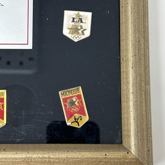 Vintage 1984 Olympic Collector Set Lapel Pins Anheuser Busch Beer Los Angeles - Picture 5 of 15